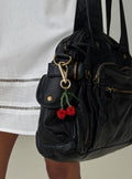 Good Influence Beaded Cherry Keychain Gold / Multi