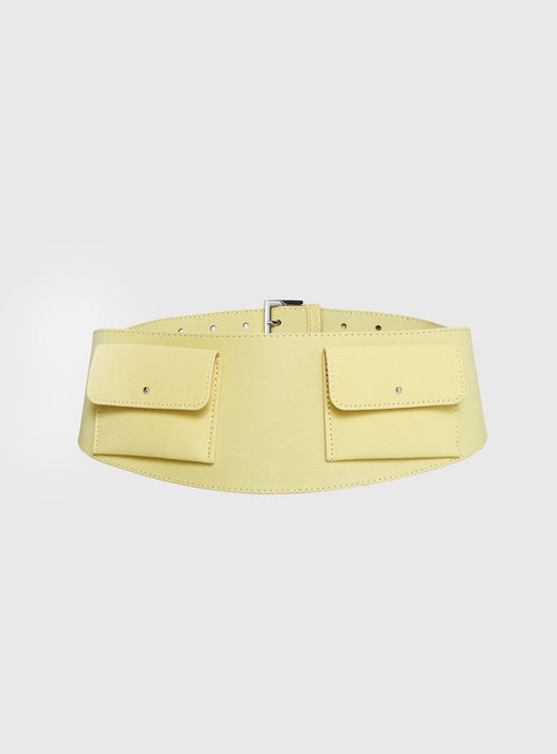 Burbank Woven Pocket Belt Yellow
