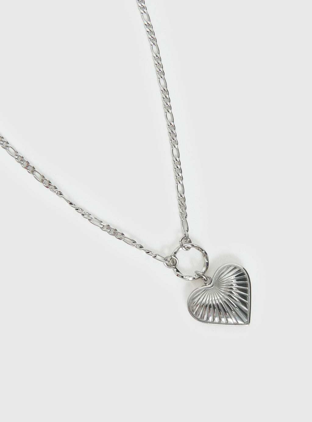 Honey Haze Stainless Silver Pendant Necklace Silver